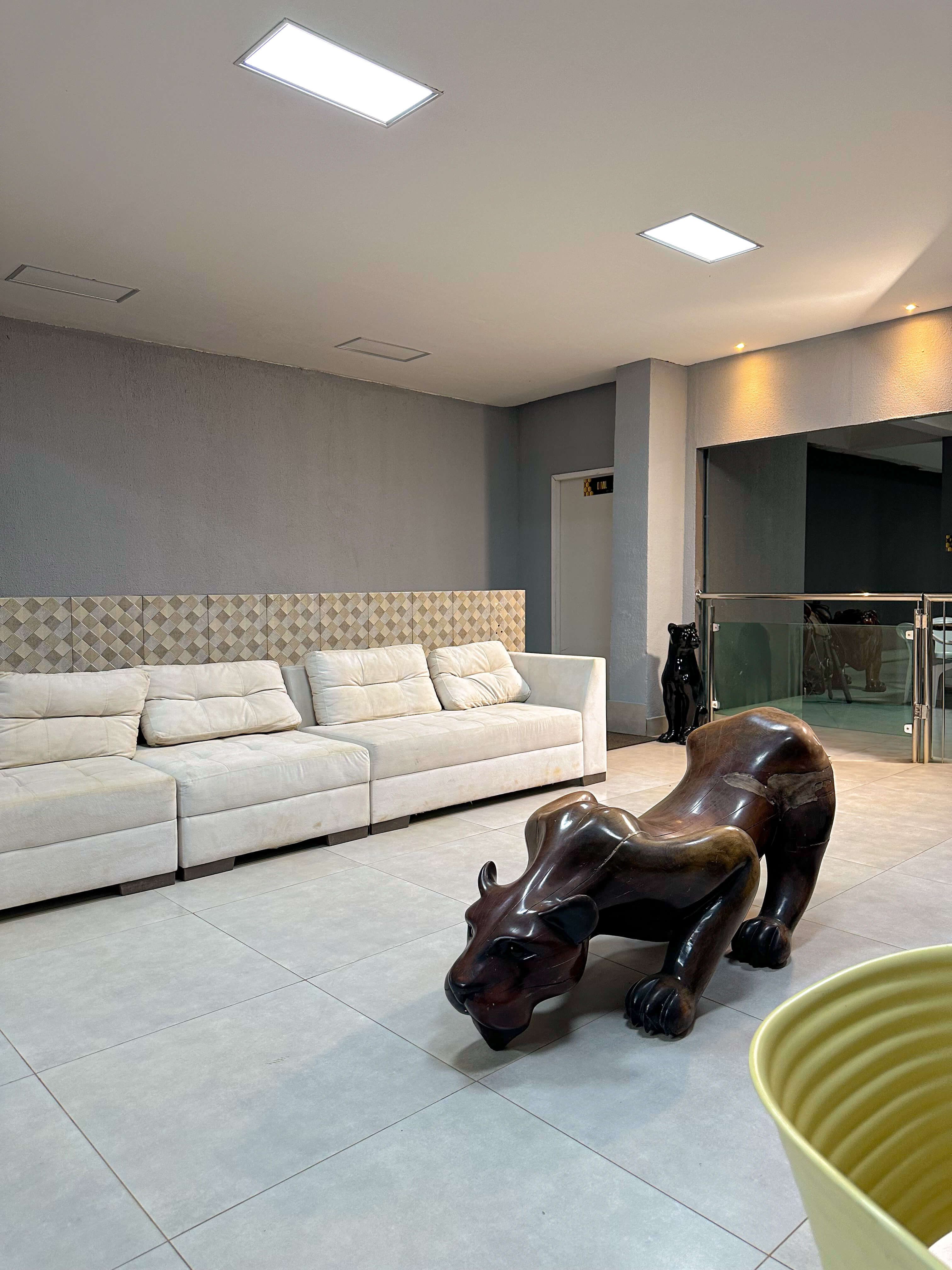 Sala com gato